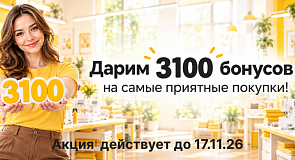 Дарим 3100 бонусов в честь нашего Дня рождения!